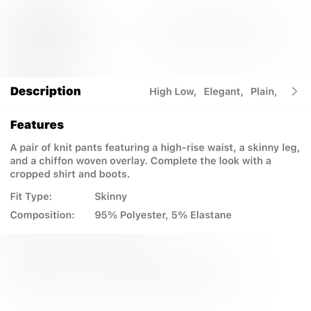 Leggings with a chiffon overlay - Picture 10 of 11